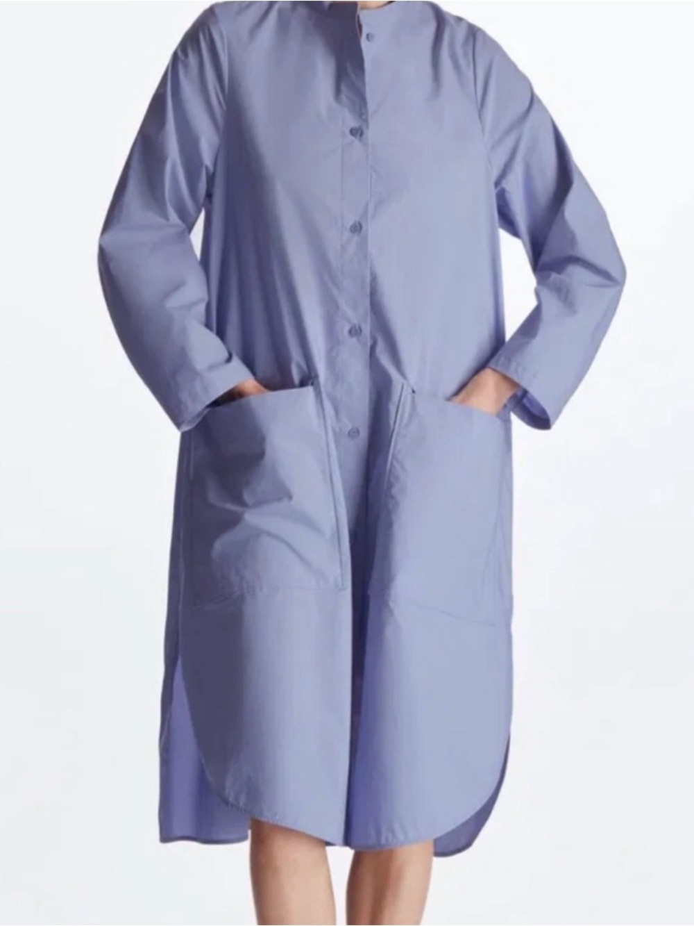 COS Light Blue Midi Shirt Dress